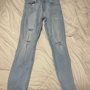 Light Blue Men’s ripped jeans